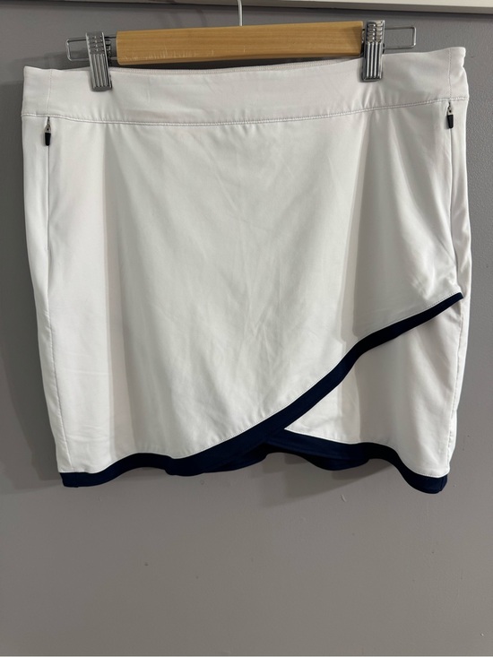 Peter Millar Dresses & Skirts - Peter Millar White Tennis Skort with Navy Trim